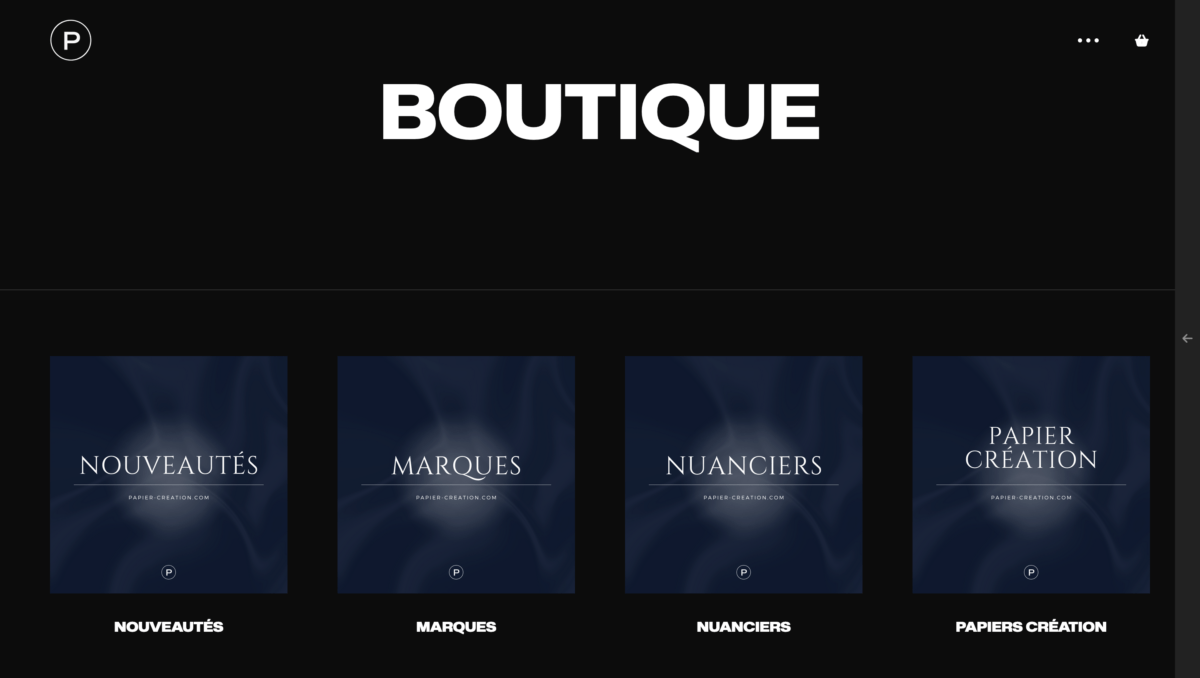 Site Papier création
