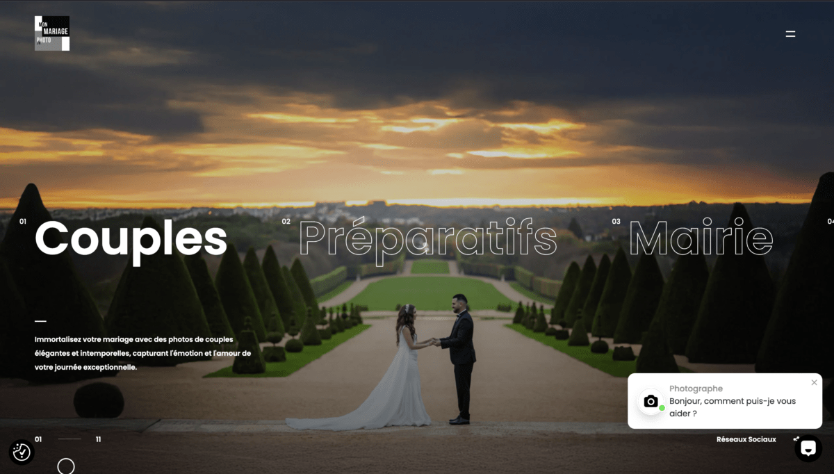 Site Photographe Mariage